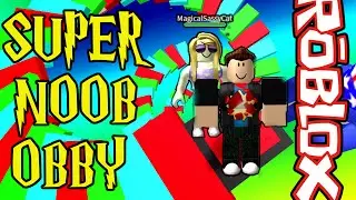 ROBLOX #11 SUPER NOOB OBBY WONDERWALL23 V Magical Sassy Cat! ITS DAD V DAUGHTER!!