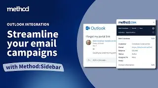 Method:Sidebar &ndash; The perfect Outlook integration for your email campaigns