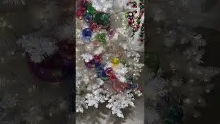Raz 7.5' or 9' White Tinsel Lighted Christmas Tree