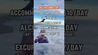 $35/day budget for backpacking travel ✈️🎒