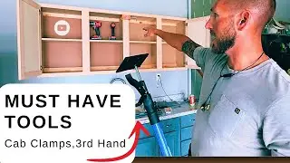 Hang Cabinets Solo! Must Have Tools | Clamps | Cabinet Jack