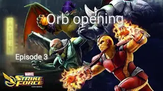 marvel strike force orb opening, 3 mega orb opening gold opening video, msf milestone orbs toad orbs