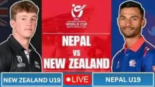 nepal vs new zealand u19 world cup 2024 live TODAY
