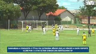 Goal by Samambaia in the final of the Senior Amateur Championship - A, Sert&atilde;ozinho, SP.