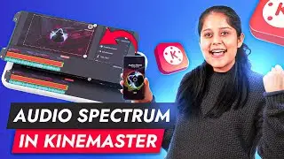 How to make an audio visualizer using Kinemaster and an online platform.