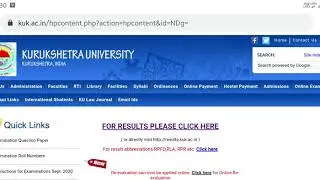 KUK Updates RESULTS , RE-EVALUATION , INTERMEDIATE PRACTICAL RE-APPEAR ,ODD SEM EXAM FORM Submission