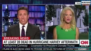 Chris Cuomo DESTROYS Kellyanne Conway during Hurricane Harvey Interview