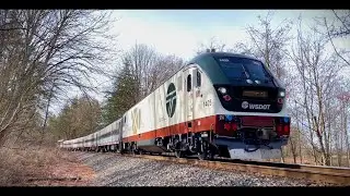 AMTRAK CASCADES -- Short 4 Coach Train from Seattle (WA) to Vancouver (BC)