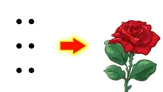 6 dots se fantastic rose drawing 😲