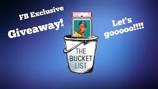 Facebook Exclusive Giveaway!!! | 🌠Bucket List Sports Card | 📣 Group Break announced! | Sticks G 200!