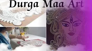 🙏 Durga Mata Face Art Work 🙏 / How To Draw Durga Mata Face With Easy Steps / Navratri Special