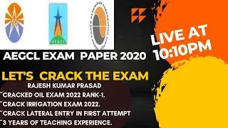 AEGCL Previous Paper 2020||Question Paper|| Mechanical Paper ||CrackJEExam