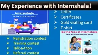 My Experience with  internshala! | T-shirt | Certification | Letter | Visiting Card