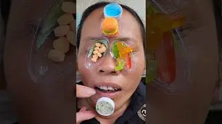 cereal, gummy candy, love candy, hamburger, mineral water, hubabubo appetizer #sweets #food