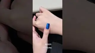 Soft Blue Gradient French 💙 Bow Line Cat-Eye Nails for Cozy Winter