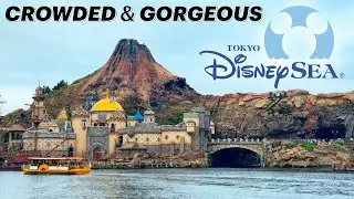 Tokyo DisneySea is CROWDED! - Navigating The Long Lines & Riding All We Can (July 2025)