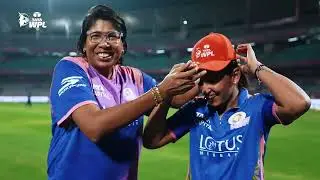Harmanpreet Kaur and jhulan goswami interview (orange cap): 