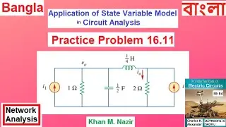 (B)ENA Pr 16.11||Determine State Variable Model || Apply State Variable Method to Circuit Analysis