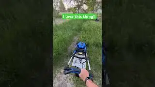 Kobalt Lawn Mower part 2- This thing is awesome! #kobalt #tools #lawnmower #electric #dad
