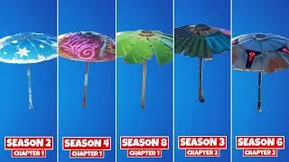 Evolution of Fortnite Umbrellas! (Chapter 1 Season 1 - Chapter 2 Season 6)