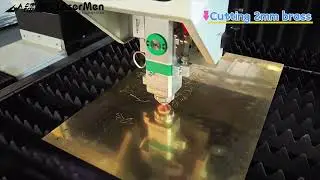 [LaserMen]LM-1530AF 1.5KW Fiber Laser Cutting Machine Cutting Brass Stainless Steel and Aluminum