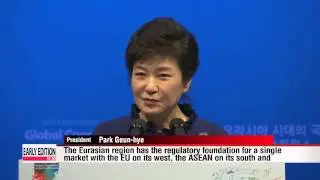 Pres. Park proposes creating distribution, energy and economic networks in Eurasia