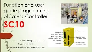 Lesson2 _Safety Controller SC10 of Indication ON-Off using push button switch with Emergency Stop