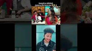 jannat se flirting 😂  video credit colour and hotstar #laughterchefs #fypyoutube #jannatzubair #fyp