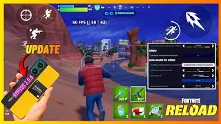FORTNITE MOBILE  NO POCO X7 PRO (HyperOS 3.0.9 -  Android 16) GAMEPLAY 60 FPS...