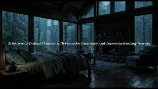 Sleepless Mind Reset with Rain Sounds and Piano Music 🌧️ #JU7