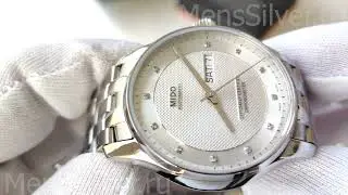 MIDO Belluna Clou De Paris M001.431.11.036.92 Genuine Diamonds Automatic Chronometer Men's Watch