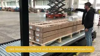 Resolution 8 Inline Dynamic Pallet Dimensioning and Weighing with Barcode Reading