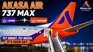 FLIGHT REPORT | AKASA AIR  Lucknow to Ahmedabad BOEING 737 MAX 8