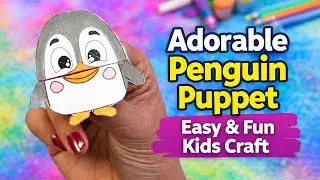 Adorable Penguin Puppet 🐧 | Easy & Fun Kids Craft ✂️