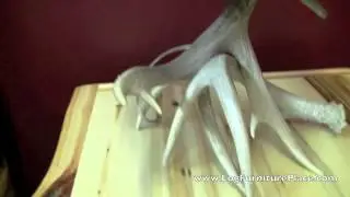Double Whitetail Antler Table Lamp from LogFurniturePlace.com