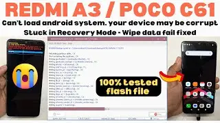 Poco C61/Redmi A3 Your device is corrupt | Auto Recovery Mode Fix | 100% Working Solution | A2GSM