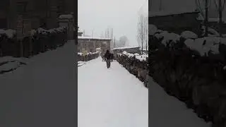 Hushe valley last village of Pakistan snow season #foryou #snow #snowscape #millonviews