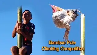 BAMBOO POLE CLIMBING 