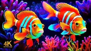 Relaxing 4K Aquarium: Ocean Beauty for Mindful Meditation | Relaxing Blue Tones