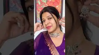 Jewelry for Purple Saree 💜| Shrishti