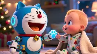 Doraemon Xmas Magic 🎄🤖🎵 Fun Holiday Song for Kids | Learn Numbers, Colors, ABCs