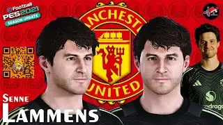 How to Create Face Senne Lammens 🇧🇪 Manchester United | PES 2021 Face Build