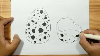 How to draw QUAIL EGGS