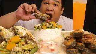FILIPINO FOOD MUKBANG ASMR | PRITONG BANGUS | PINAKBET | MUKBANG PHILIPPINES