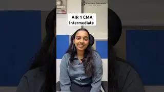 🌟 AIR 1 Achiever in CMA Intermediate 🌟