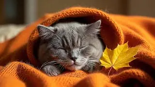 LIVE 🐱 Sleepy Cat Drifting to Sleep with Soft Piano Music for Bedtime Relaxation 😴 | Season 1