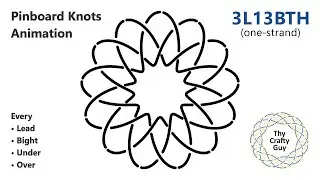 Pinboard Knots &ndash; 3L13B Turk&rsquo;s Head &ndash; Animated Tutorial