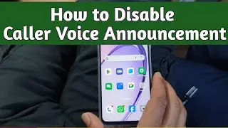 How to Disable Caller Voice Announcement | Oppo A3 Pro Caller Voice Announcement How to Disable |