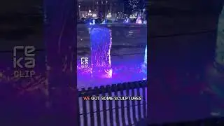 Unbelievable Ice Art Finale!#IceSculptureArt #WinterMagic #StPaul #fun #viral #pov #mustwatch