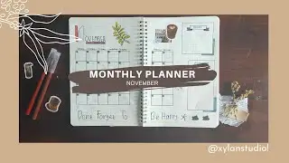Aesthetic Monthly Planner Ideas | Bujo November 2020